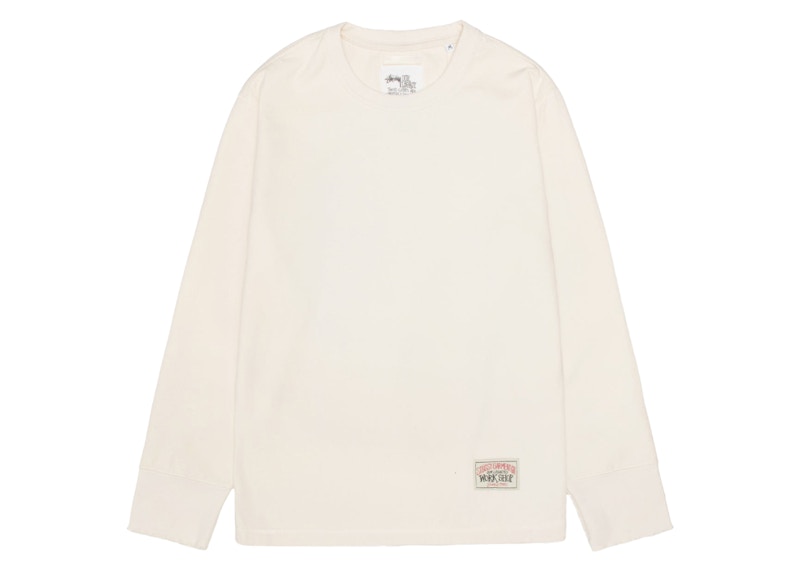 ★24AW★STUSSY X OUR LEGACY WORK SHOP THERMAL LONGSLEEVE Stussy x Our Legacy Work Shop Thermal Longsleeve Cream
