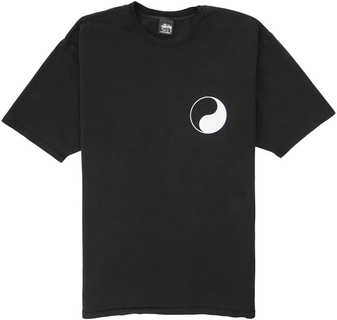 Stussy x Our Legacy Work Shop Yin Yang Pigment Dyed Tee Black Men's ...