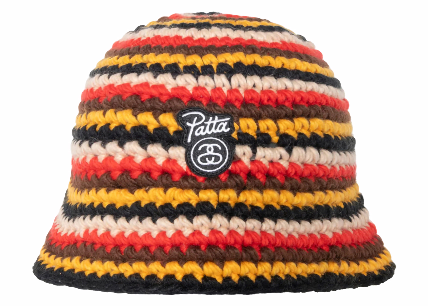 Stussy x Patta Bucket Hat Striped Knit Multicolor