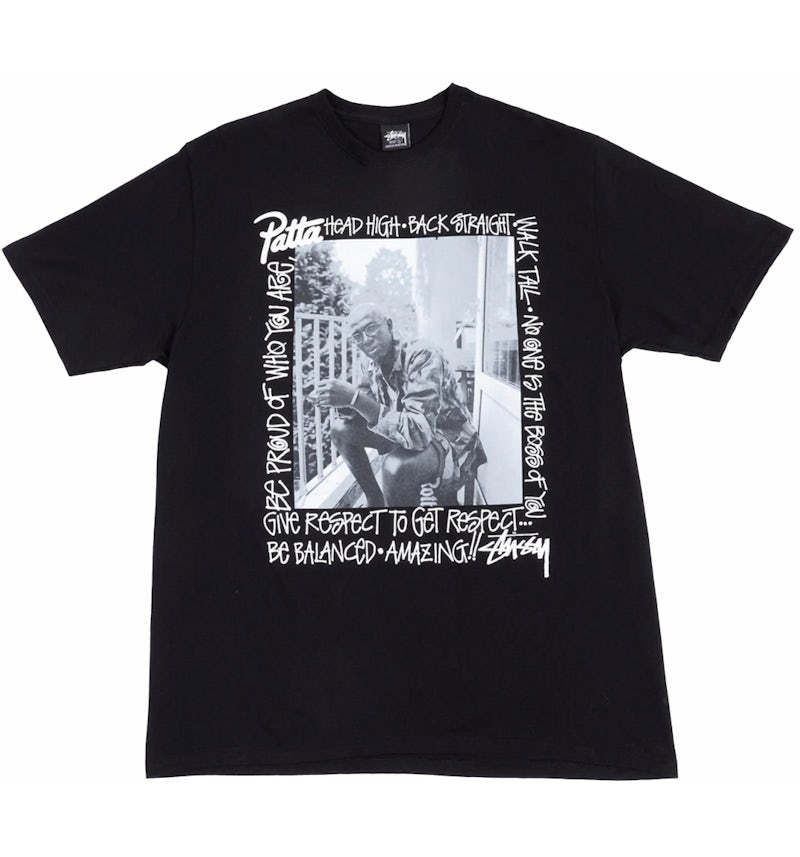 Stussy x Patta Respect Tee Black Men's SS24 US