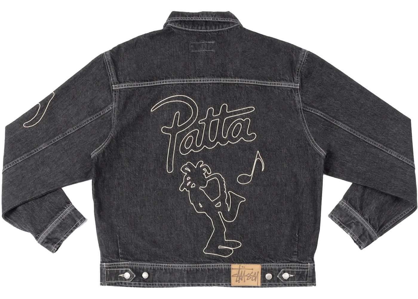 Stussy x Patta Zip Work Jacket Black Men's - SS24 - US