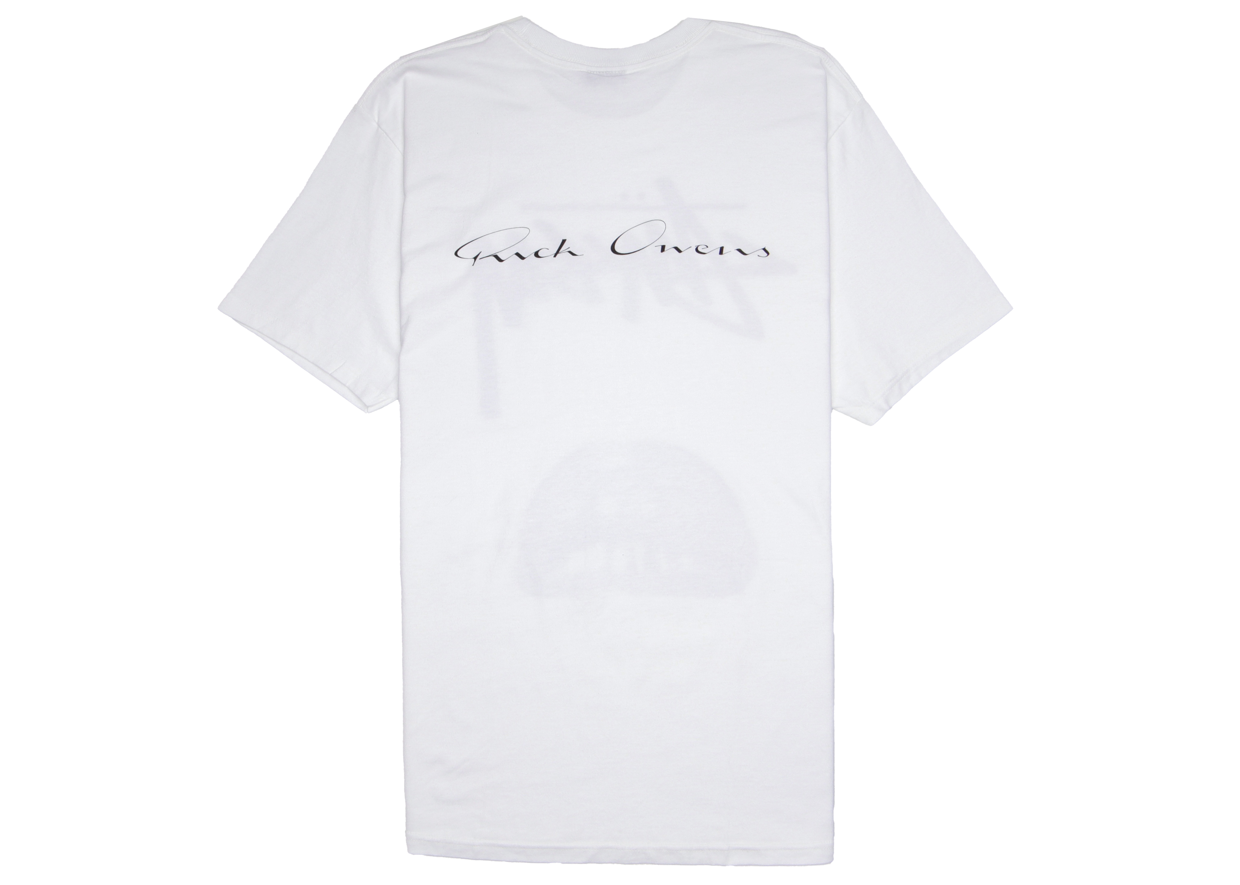 Stussy x Rick Owens World Tour Collection T-Shirt White Men's 