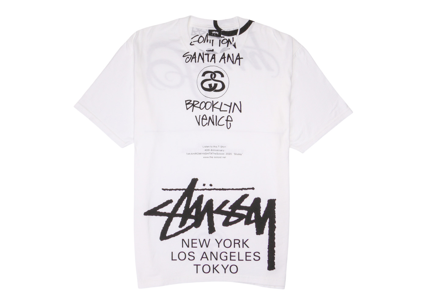 stussy×TakahiroMiyasitaワールドツアーコレクションTシャツ