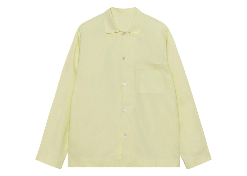 Stussy x Tekla Poplin Pyjama Long Sleeve Shirt Lime メンズ - JP