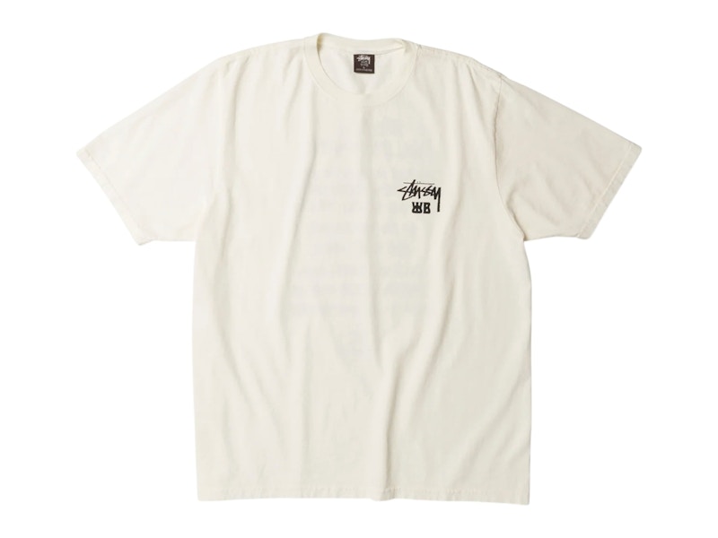 Pre-owned Stussy Men's  X Wales Bonner Ocean Song Tee Shirt In Ivory In White