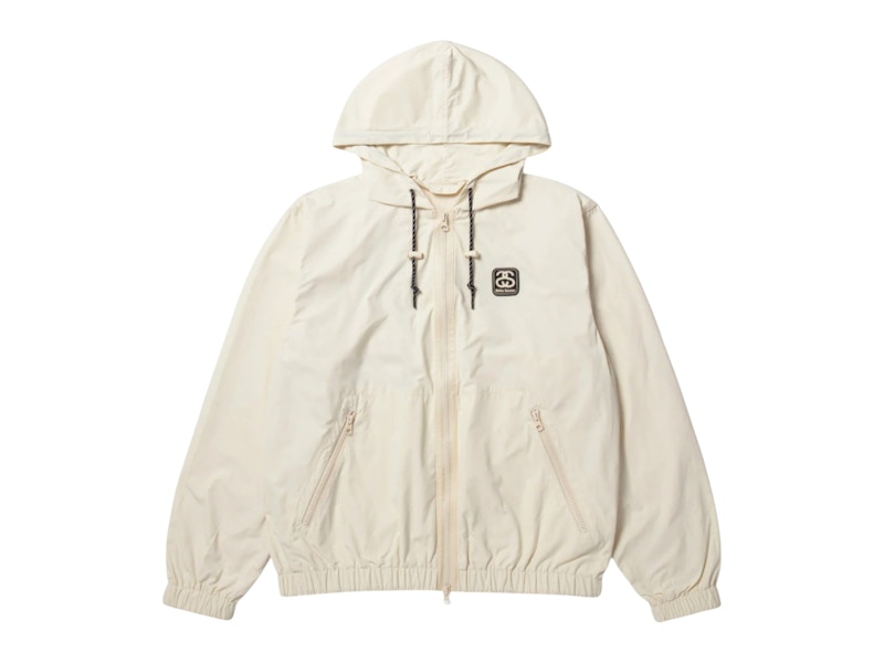 Pre-owned Stussy Men's X Wales Bonner Windbreaker In Ivory In White
