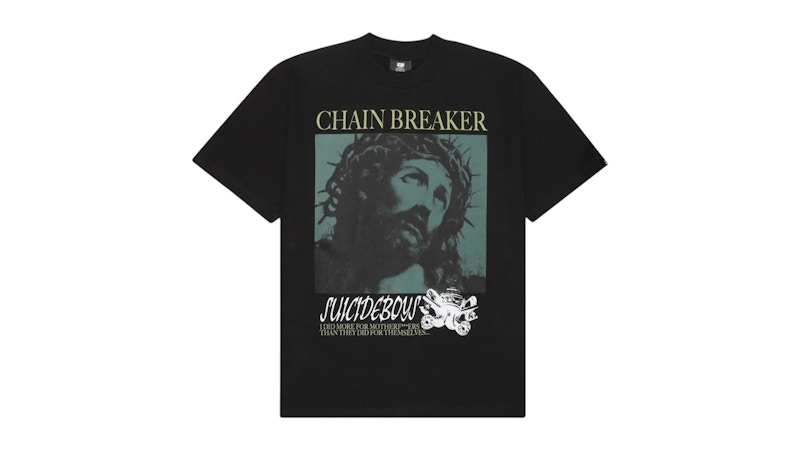 uicideboy$ G59 Records Chain Breaker Tee Black Men's - FW25 - US