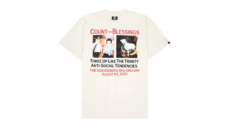 uicideboy$ G59 Records Count Your Blessings Tee Off-White