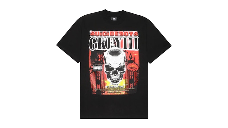 uicideboy$ G59 Records Grey III Tee Black Men's - FW25 - US