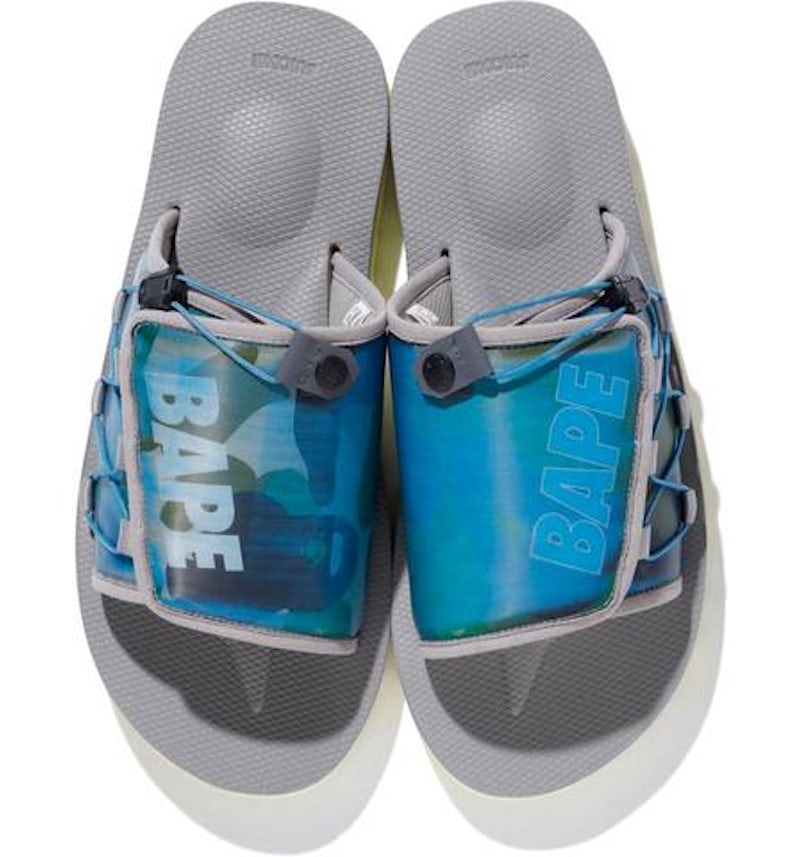 Suicoke Dao Bape 1st Camo Lenticular Yellow Men's Sneakers US