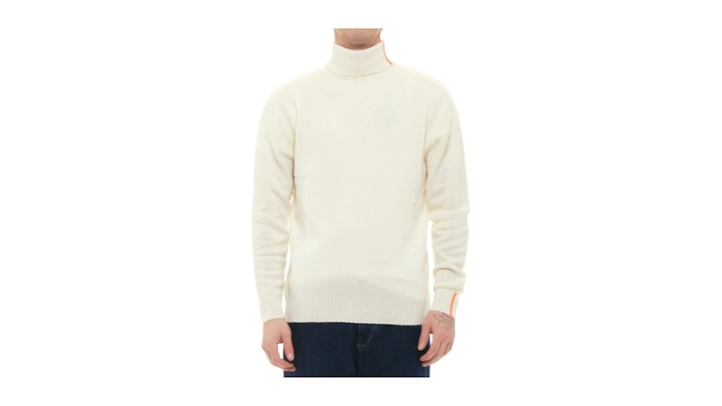 Suns High-Neck Knit Sweater Off White