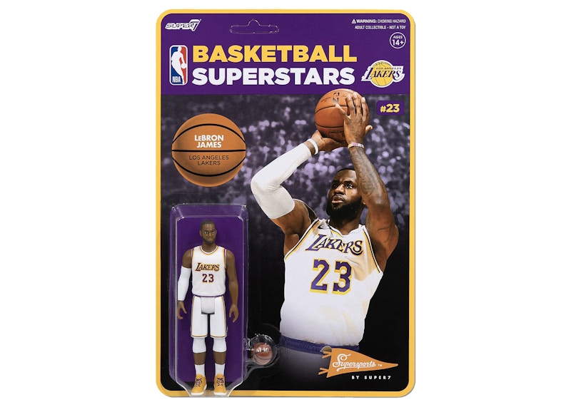 Super7 NBA Basketball Superstars Lebron James Action Figure White - US