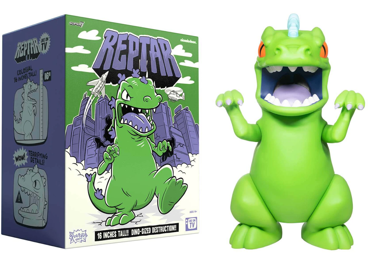 Super7 Supersize Rugrats Reptar Action Figure - US