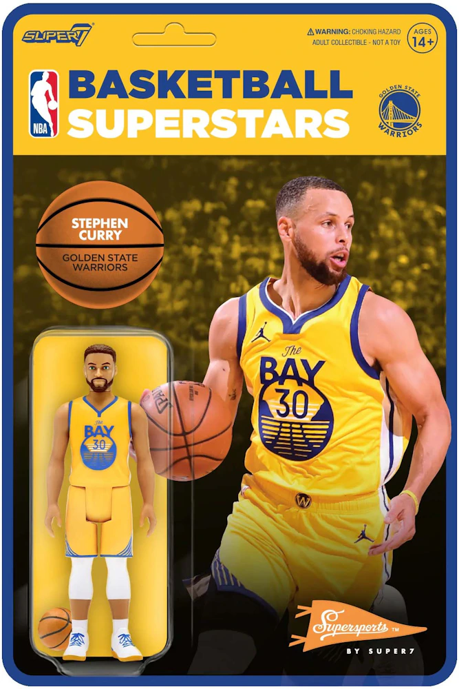 NBA x Enterbay Golden State Warriors Stephen Curry Real Masterpiece 1/6  Scale Figure yellow