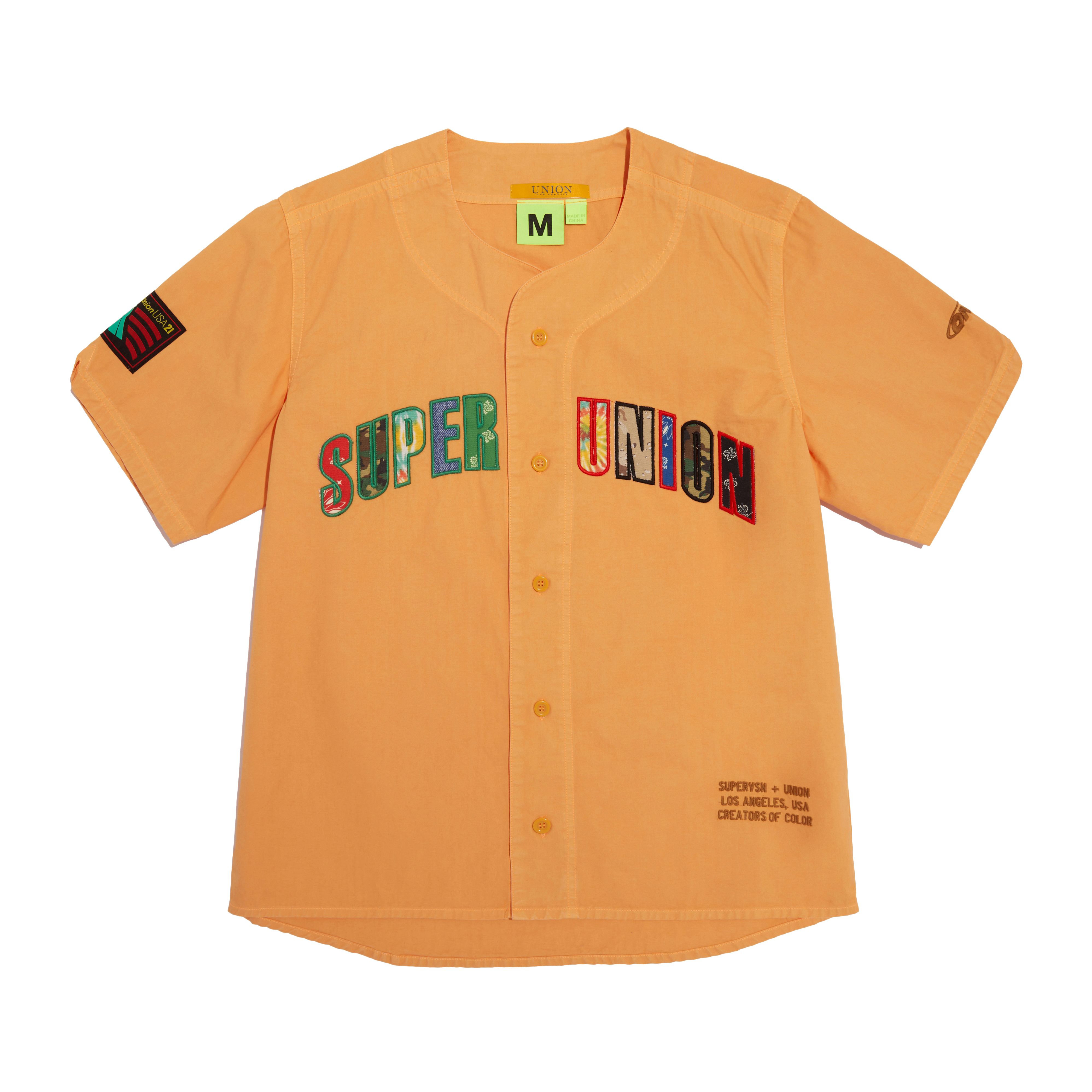 Supervsn SUPERUNION Baseball Jersey Orange Men's - US