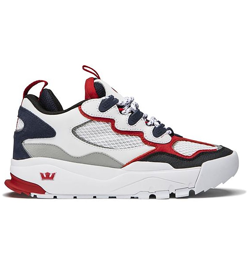 Supra Shoes Supra Society White Red Navy Supra TK Society “Bunker