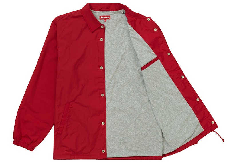 Supreme 1-800 Coaches Jacket Red Men's - FW19 - US