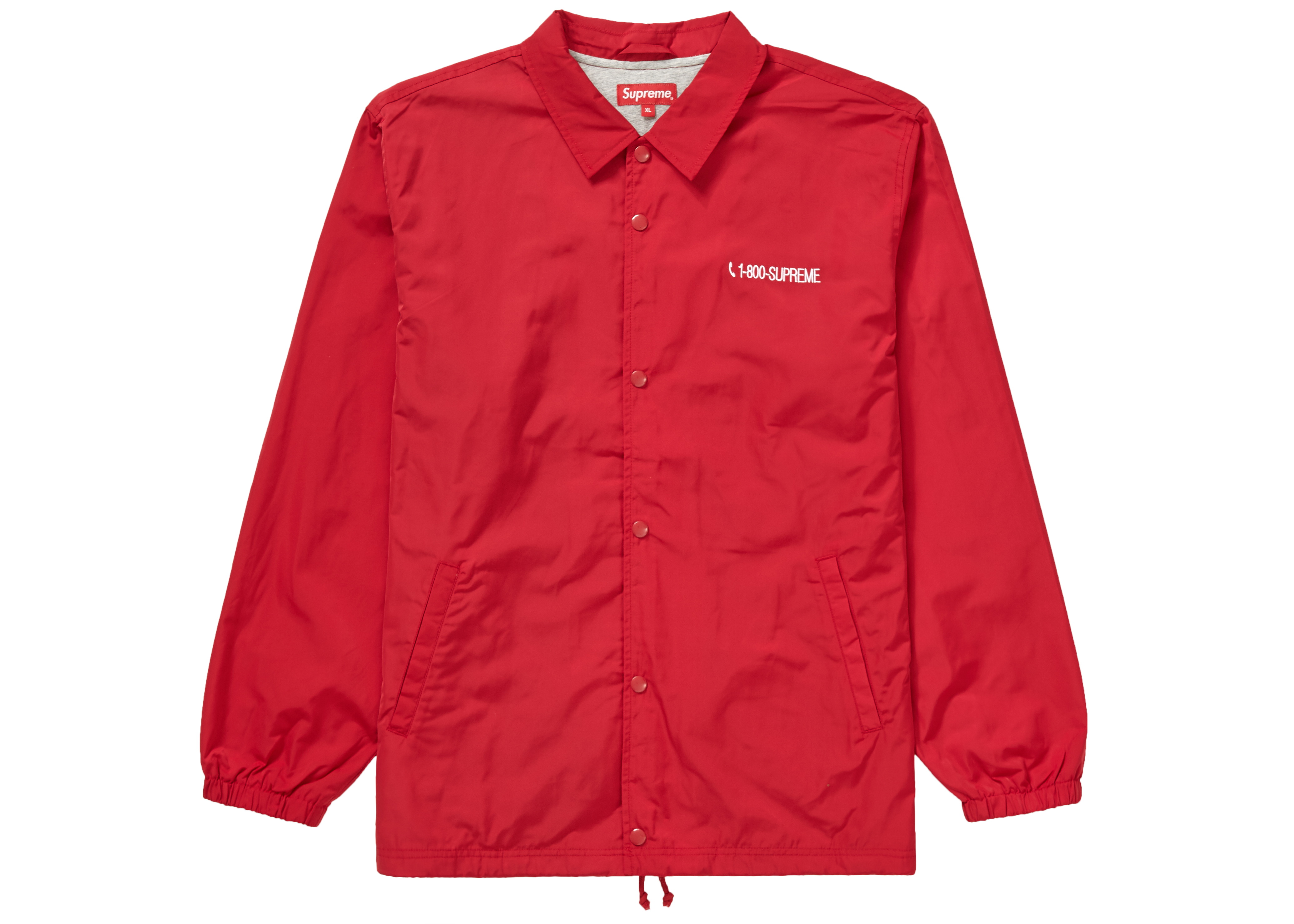 Supreme 1-800 Coaches Jacket Red - FW19 メンズ - JP