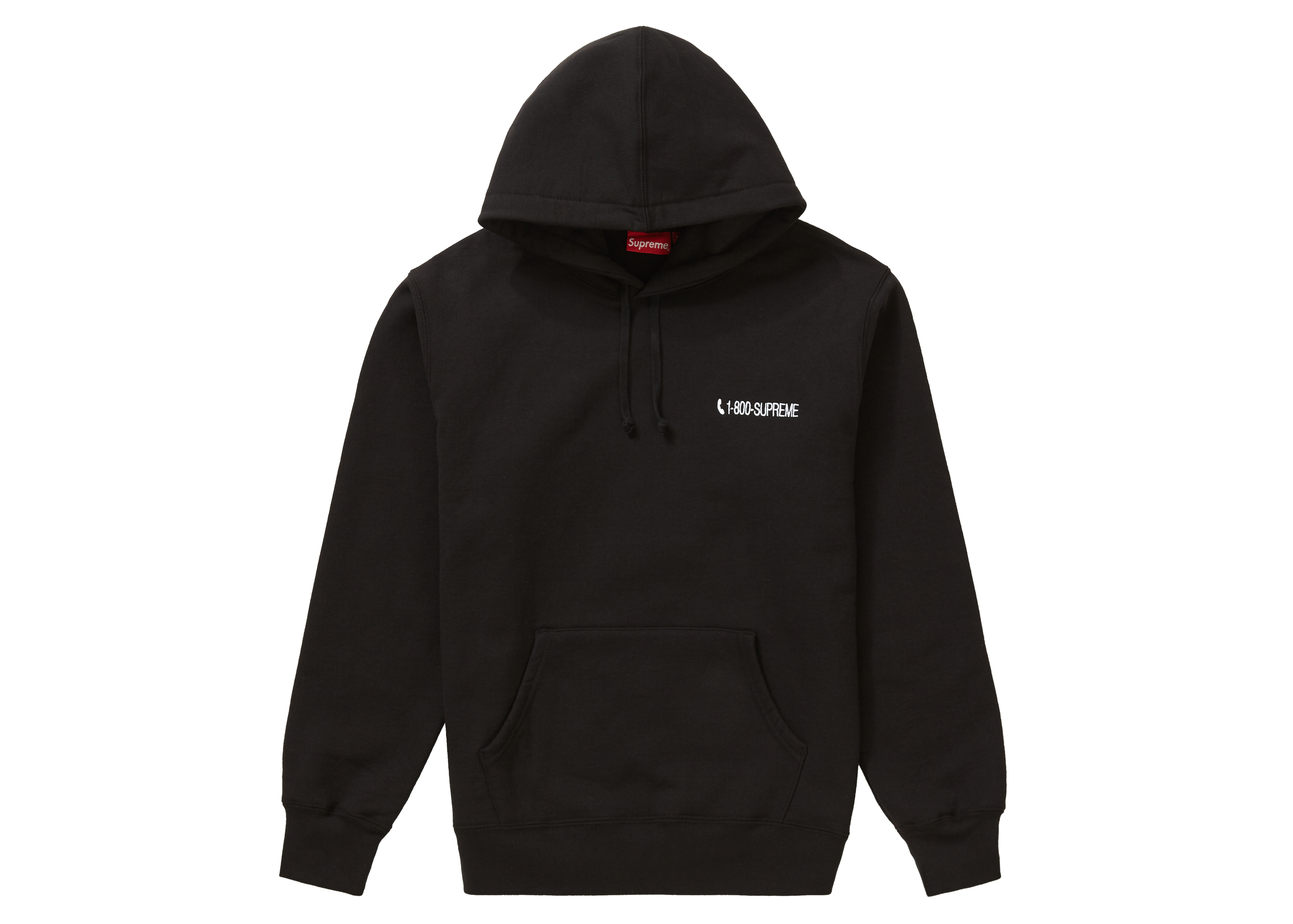 Supreme 1-800 Hooded Sweatshirt Black XL | hartwellspremium.com