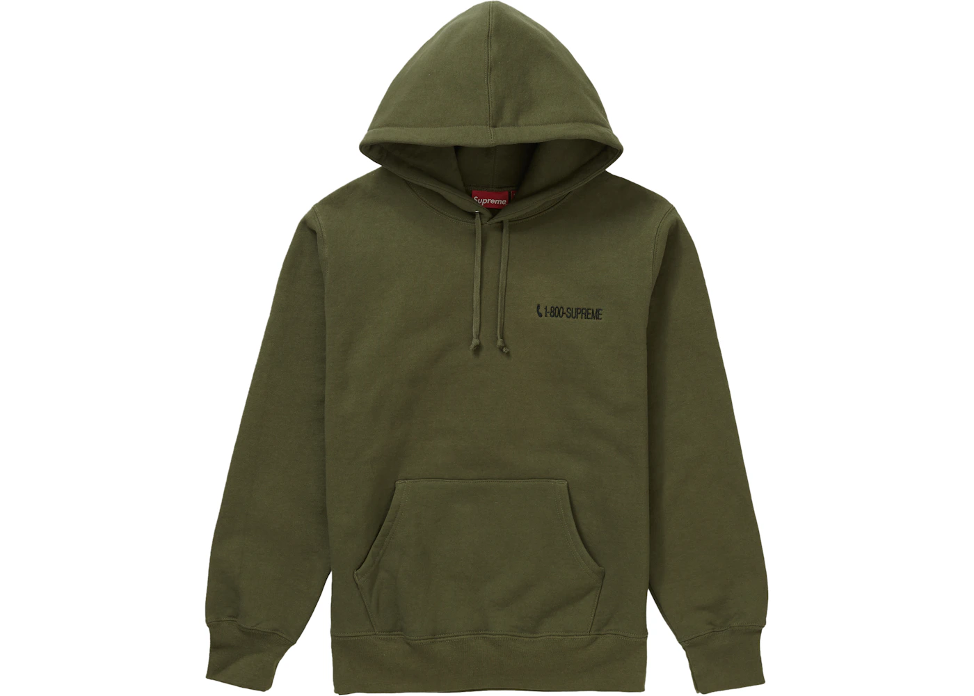 Army green supreme hoodie Clearance