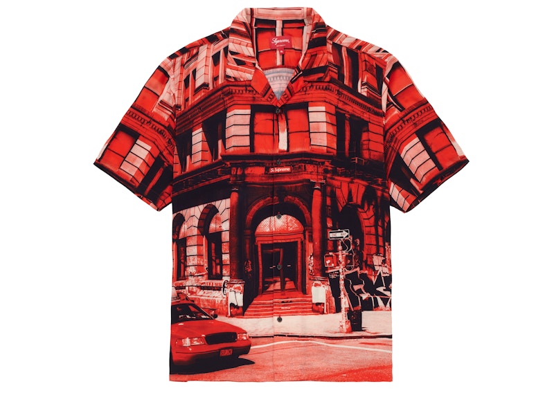 Supreme 190 Bowery Rayon S/S Shirt Red Men's - SS21 - US