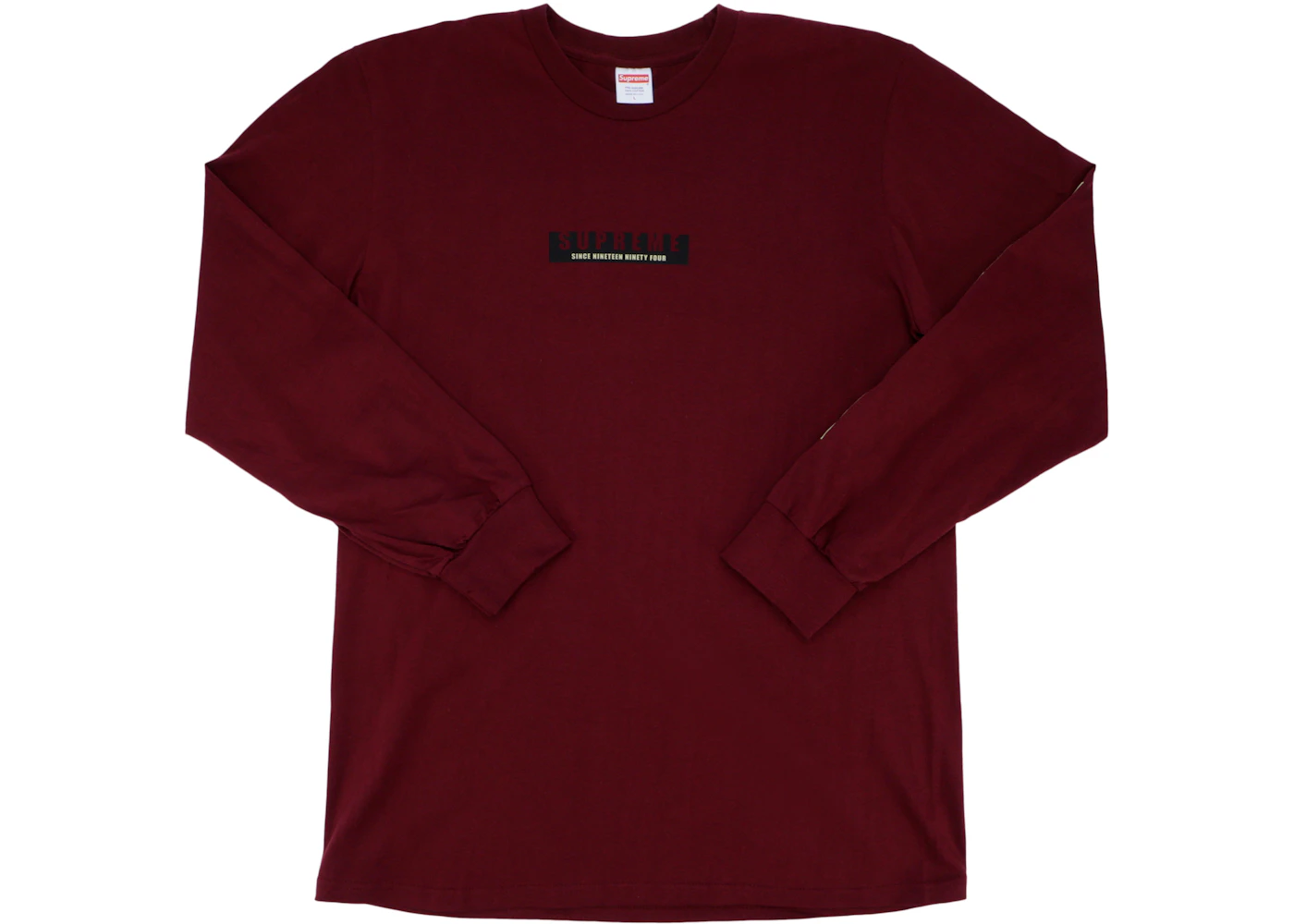 Longsleeve Tee Supreme Since 1994 Supreme 1994 LS Tee Burgundy