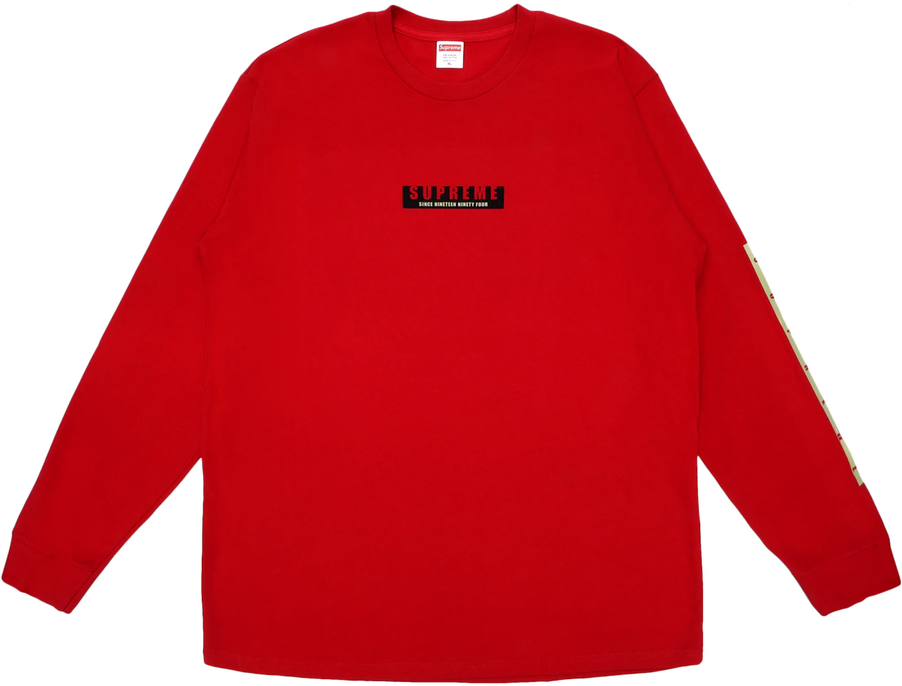 Supreme 1994 LS Tee Red - Mens, Size M