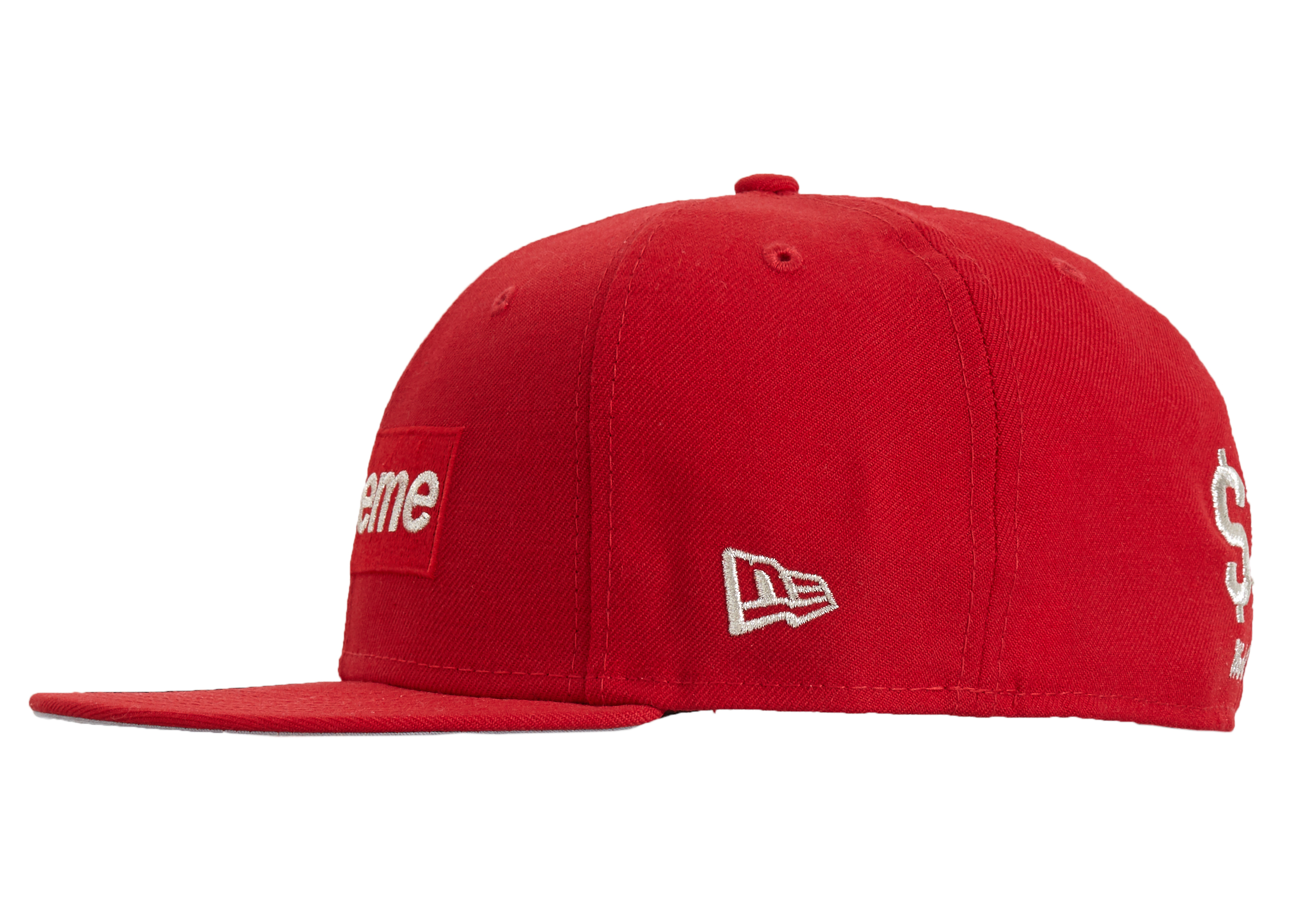 Supreme $1M Metallic Box Logo New Era Red