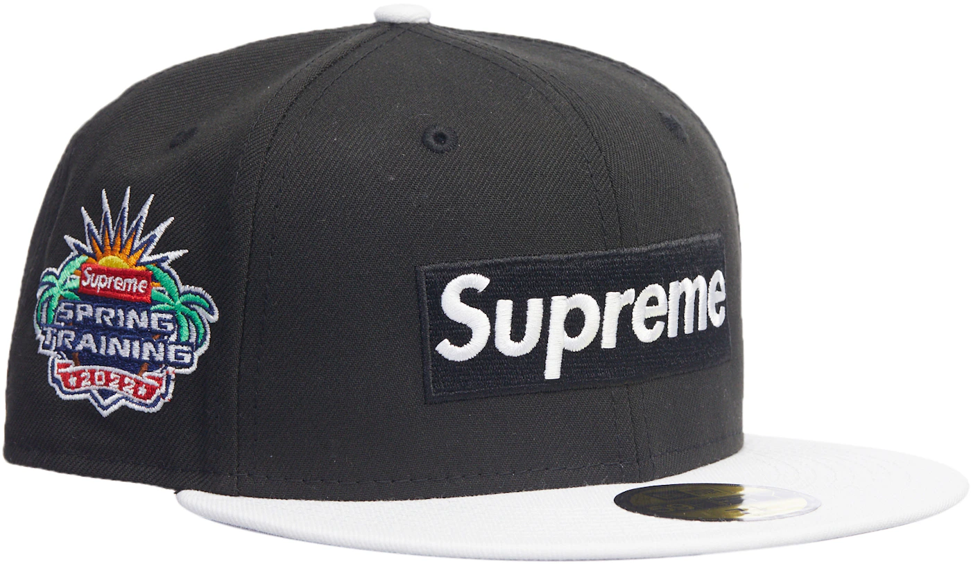Supreme x New Era 2-Tone Box Logo Fitted Hat Size 7 1/4 * BRAND NEW *  59fifty