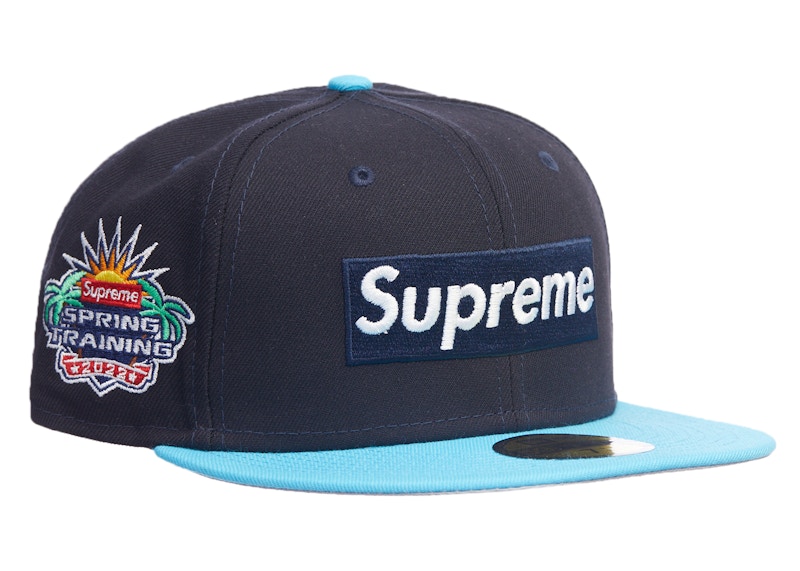 Supreme 2-Tone Box Logo New Era Blue