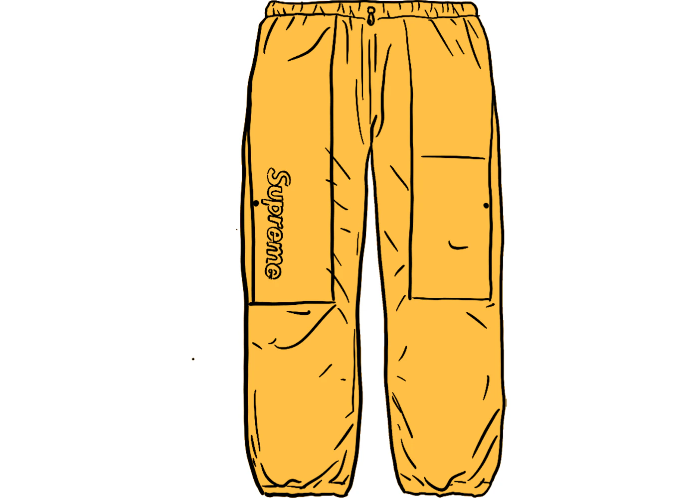Supreme 2-Tone Cinch Pant Yellow Men's - FW20 - US Supreme 2-Tone Cinch Pant Yellow Men's - FW20 - US