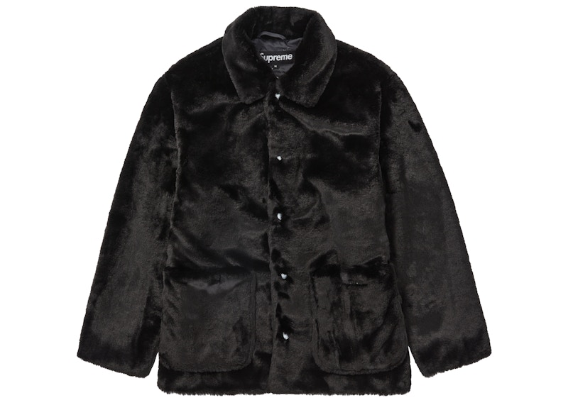 Supreme 2-Tone Faux Fur Shop Coat Black - FW21 Men's - US