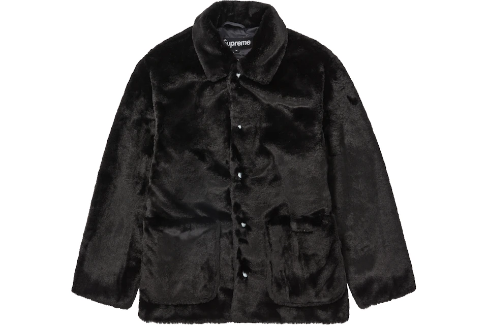 Supreme 2-Tone Faux Fur Shop Coat Black - FW21 - DE