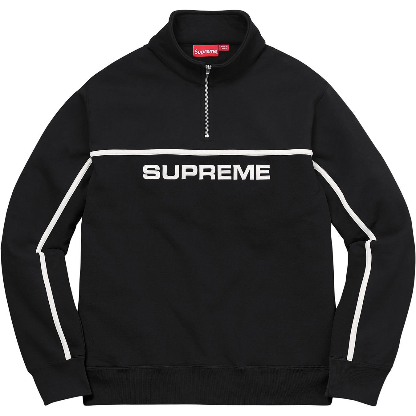Supreme 2-Tone Half Zip Sweatshirt - FW17 - US