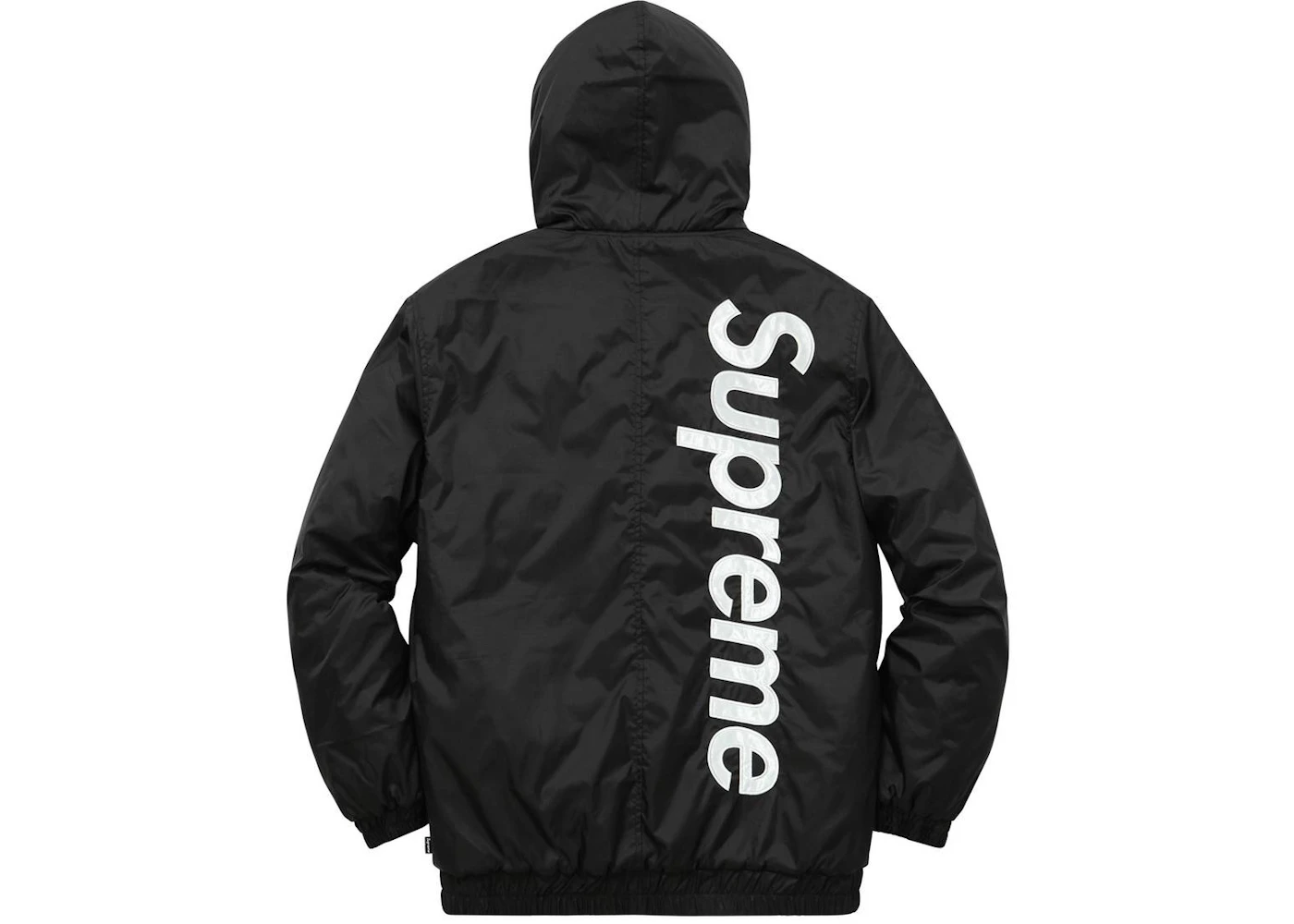 Supreme 2 Tone Hooded Sideline Jacket Black Men's - FW15 - US