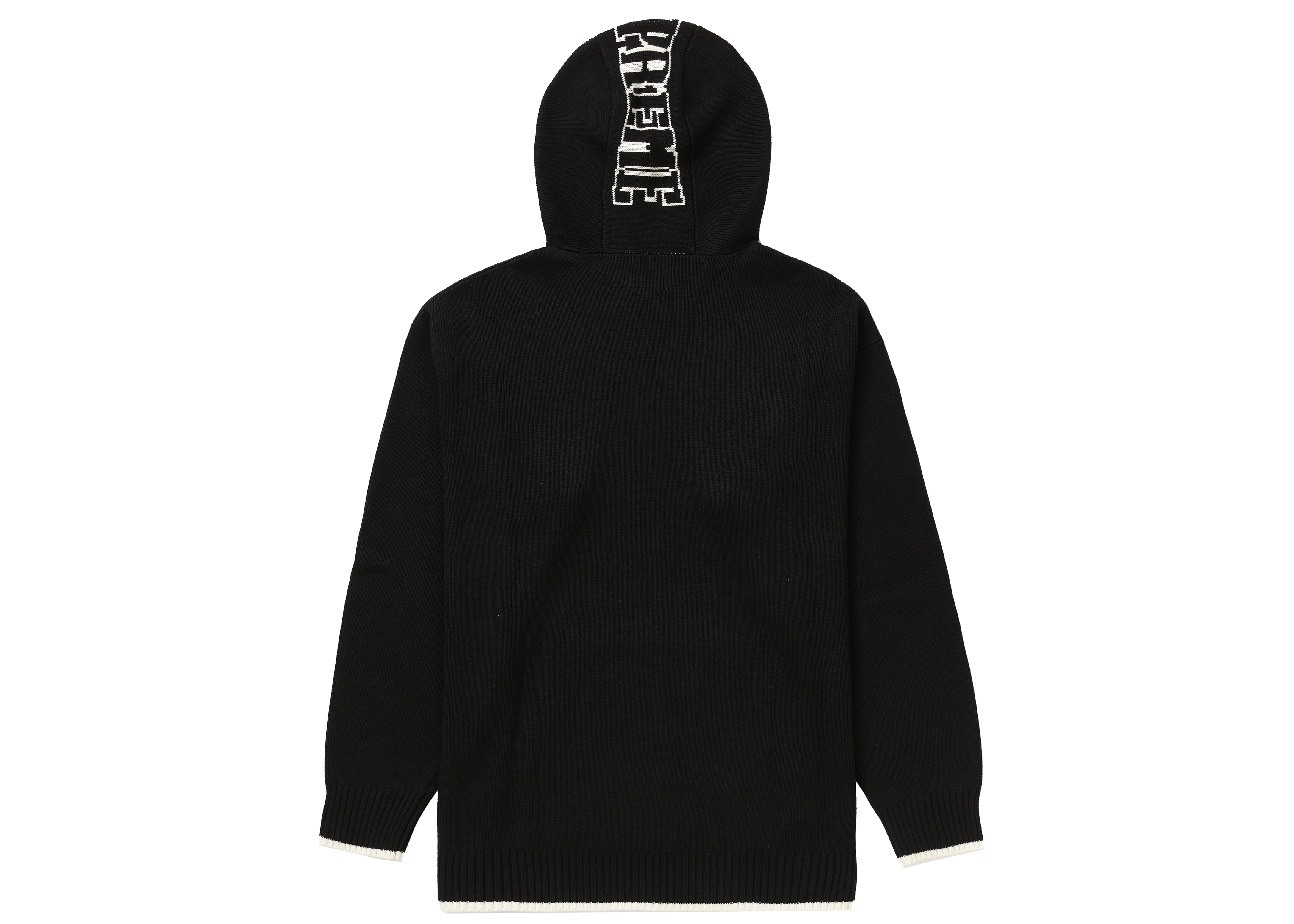 Supreme 2-Tone Hooded Sweater Black