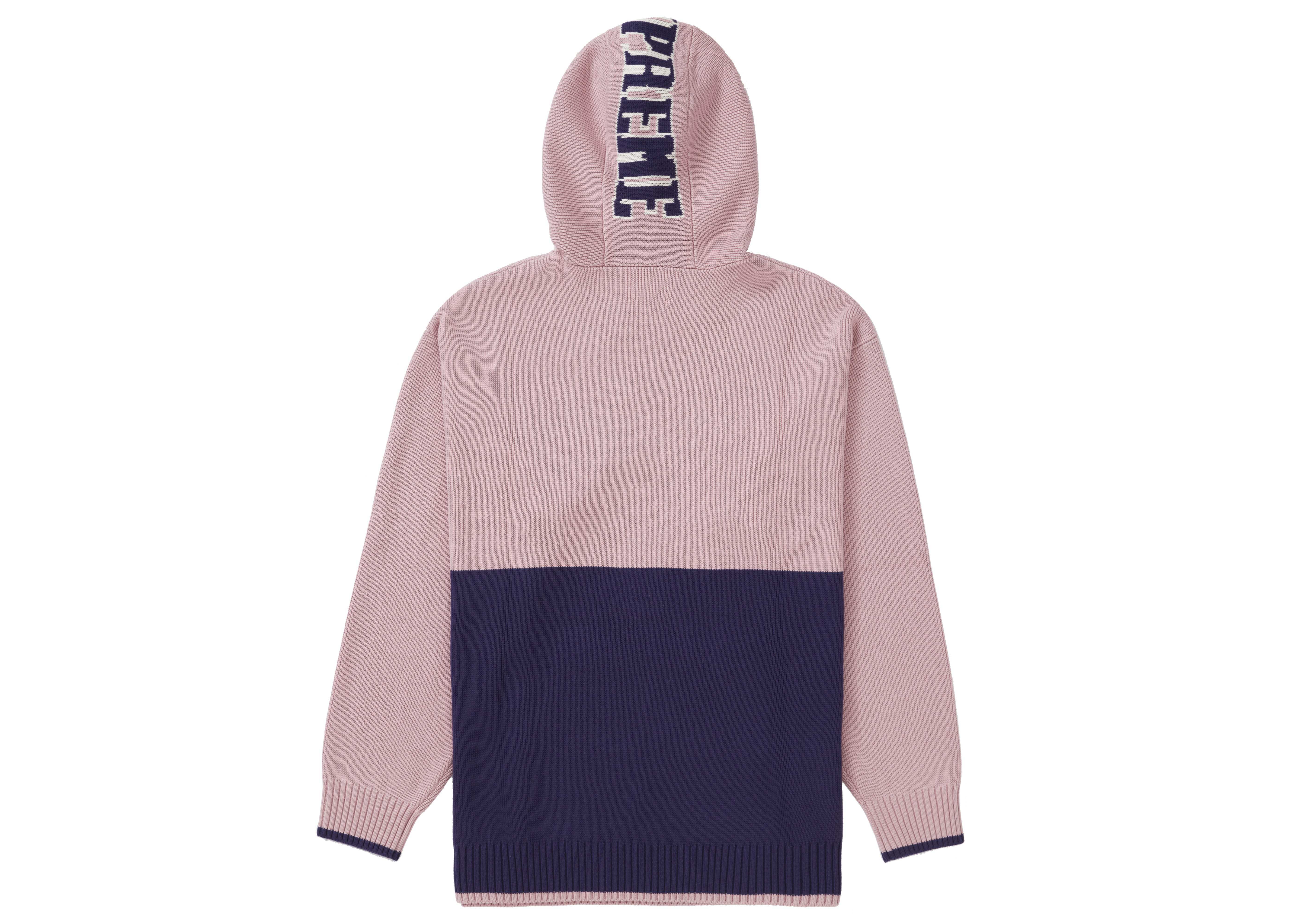 Supreme 2-Tone Hooded Sweater Pink メンズ - FW21 - JP