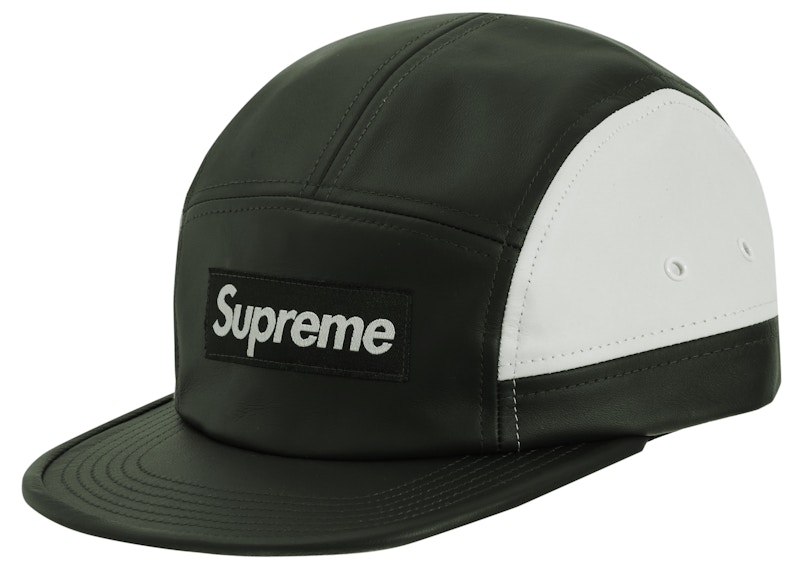 Supreme 2-Tone Leather Camp Cap Dark Green - FW19 - US