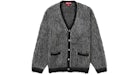 Supreme 2-Tone Mohair Cardigan Black