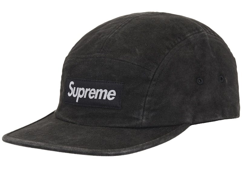 Pre-owned Supreme 2tone Moleskin Camp Cap In Black