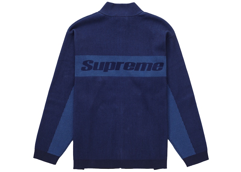 着丈69cmSupreme 22fw 2-Tone Ribbed ZipUp Sweater