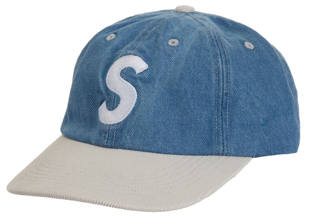 Pre-owned Supreme 2 Tone S Logo 6 Panel Washed Denim