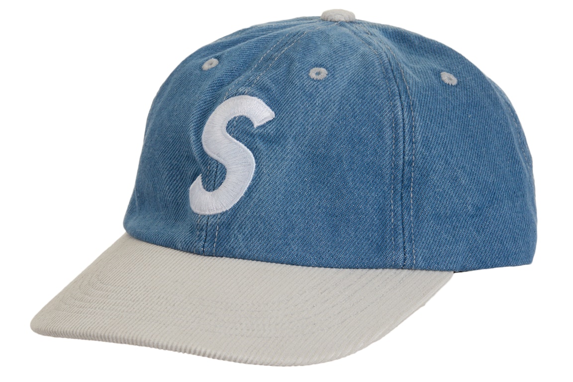 Pre-owned Supreme 2 Tone S Logo 6 Panel Washed Denim