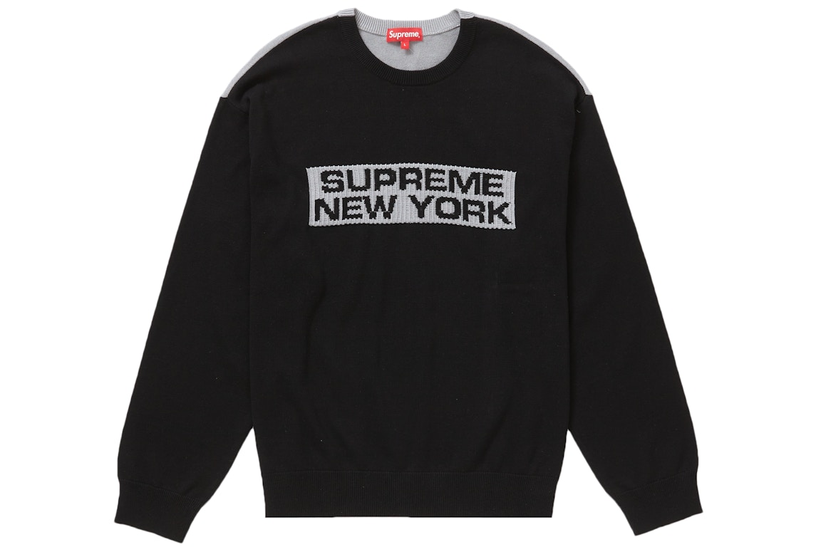 Click to view more detailed imagery on our partner's website Pre-owned Supreme 2-tone Sweater Black