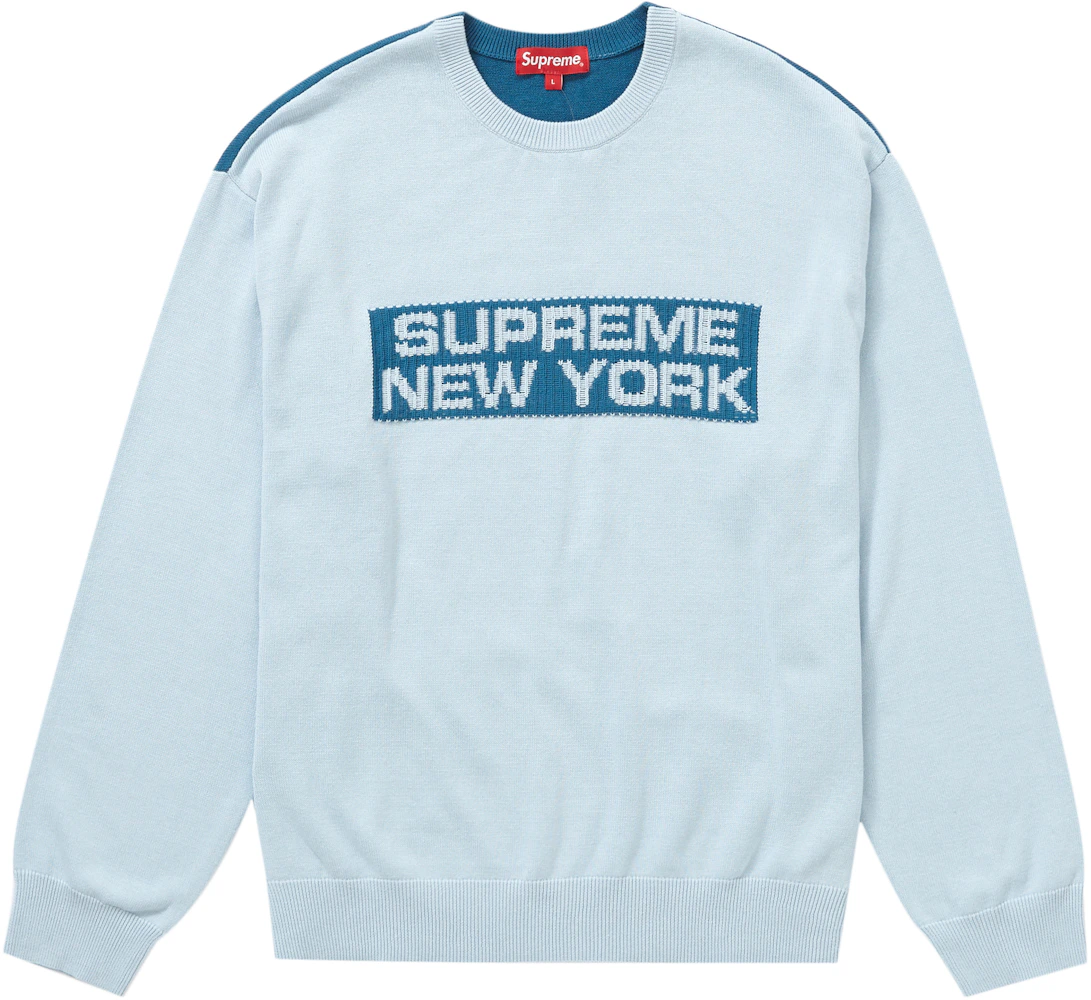Supreme S Repeat Sweater Light Blue