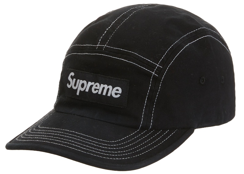 Supreme 2-Tone Twill Camp Cap Black - SS22 - US