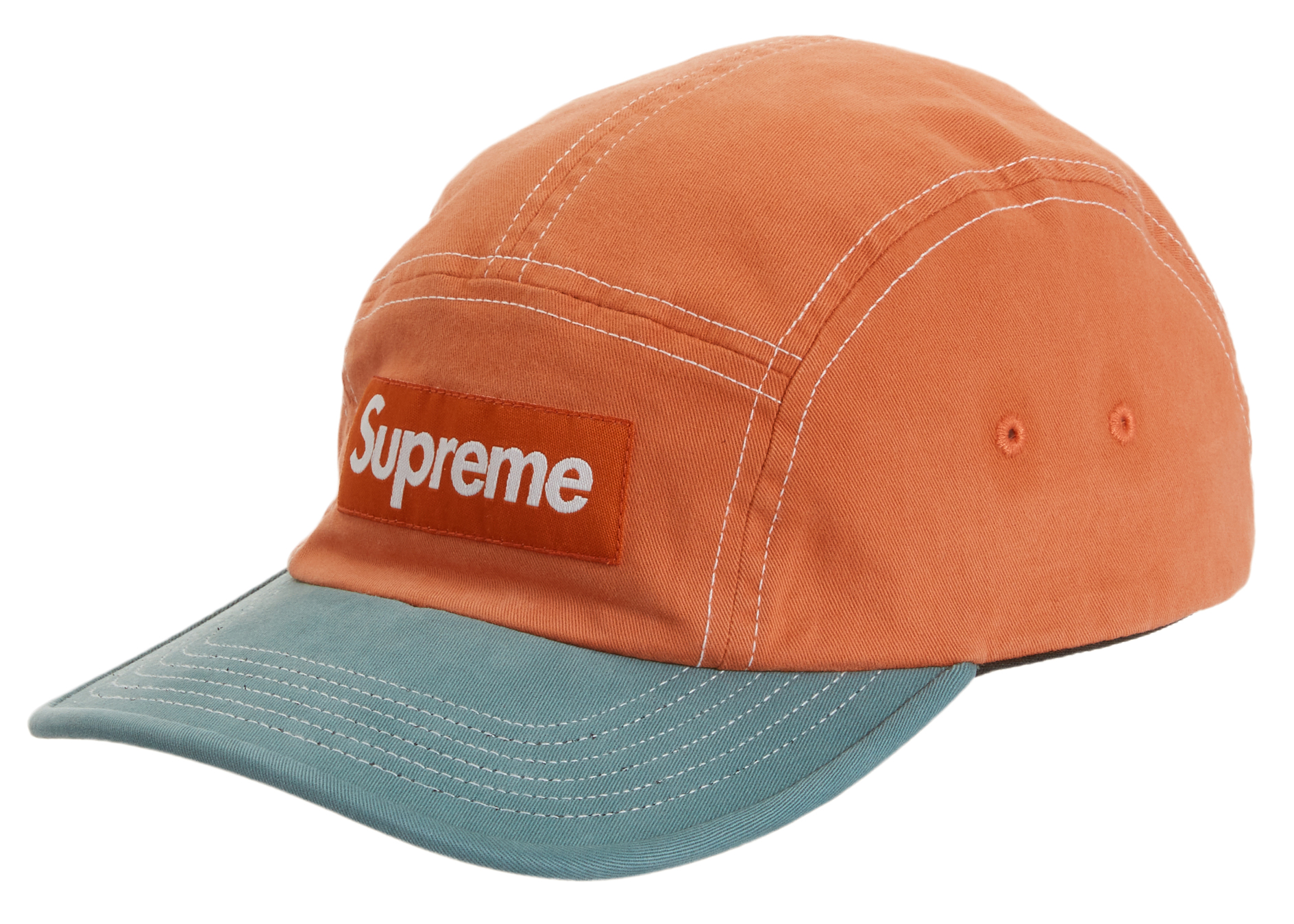 Supreme 2-Tone Twill Camp Cap Orange