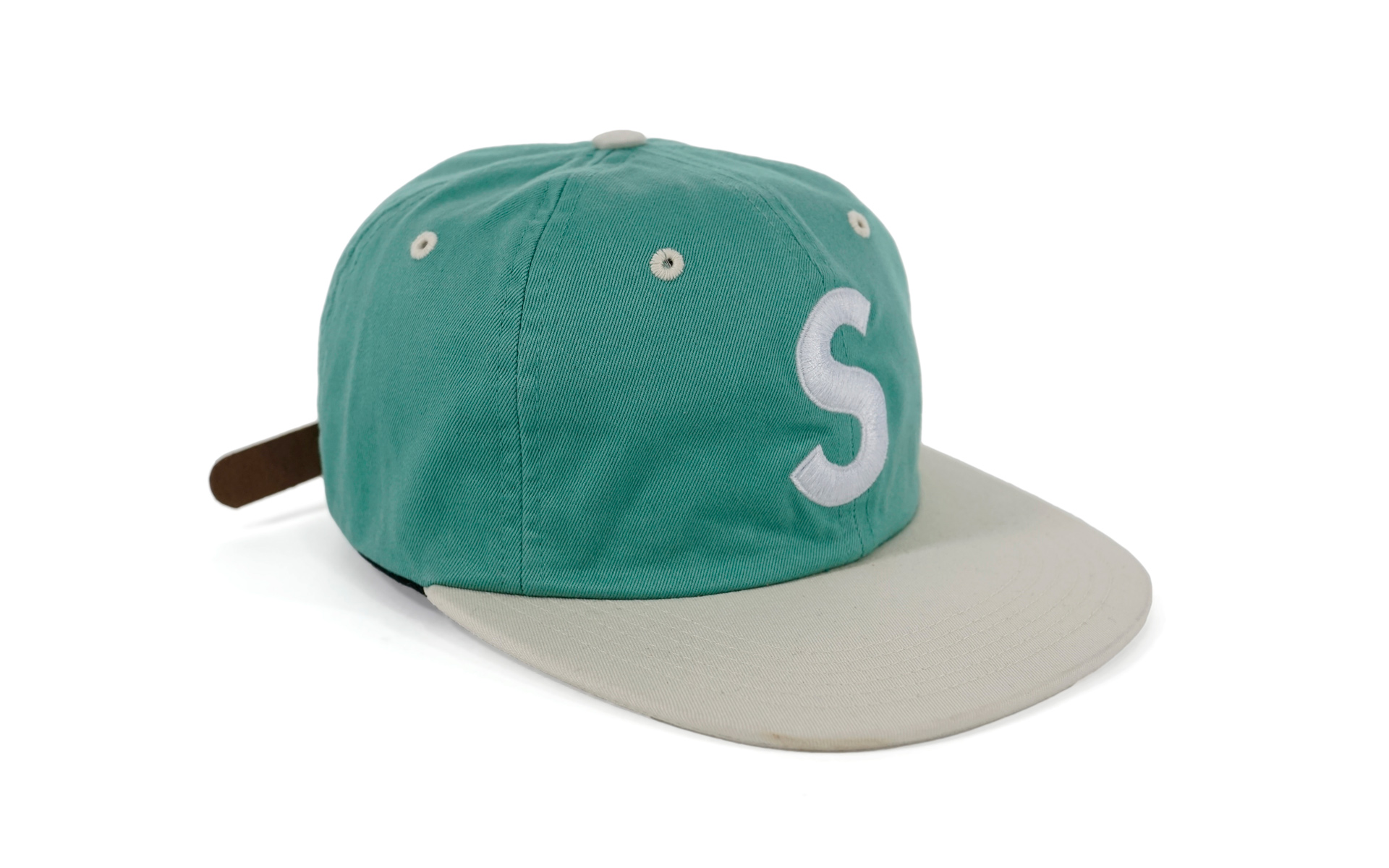 Supreme 2 Tone Washed S Logo 6 Panel Light Green - SS16 - US