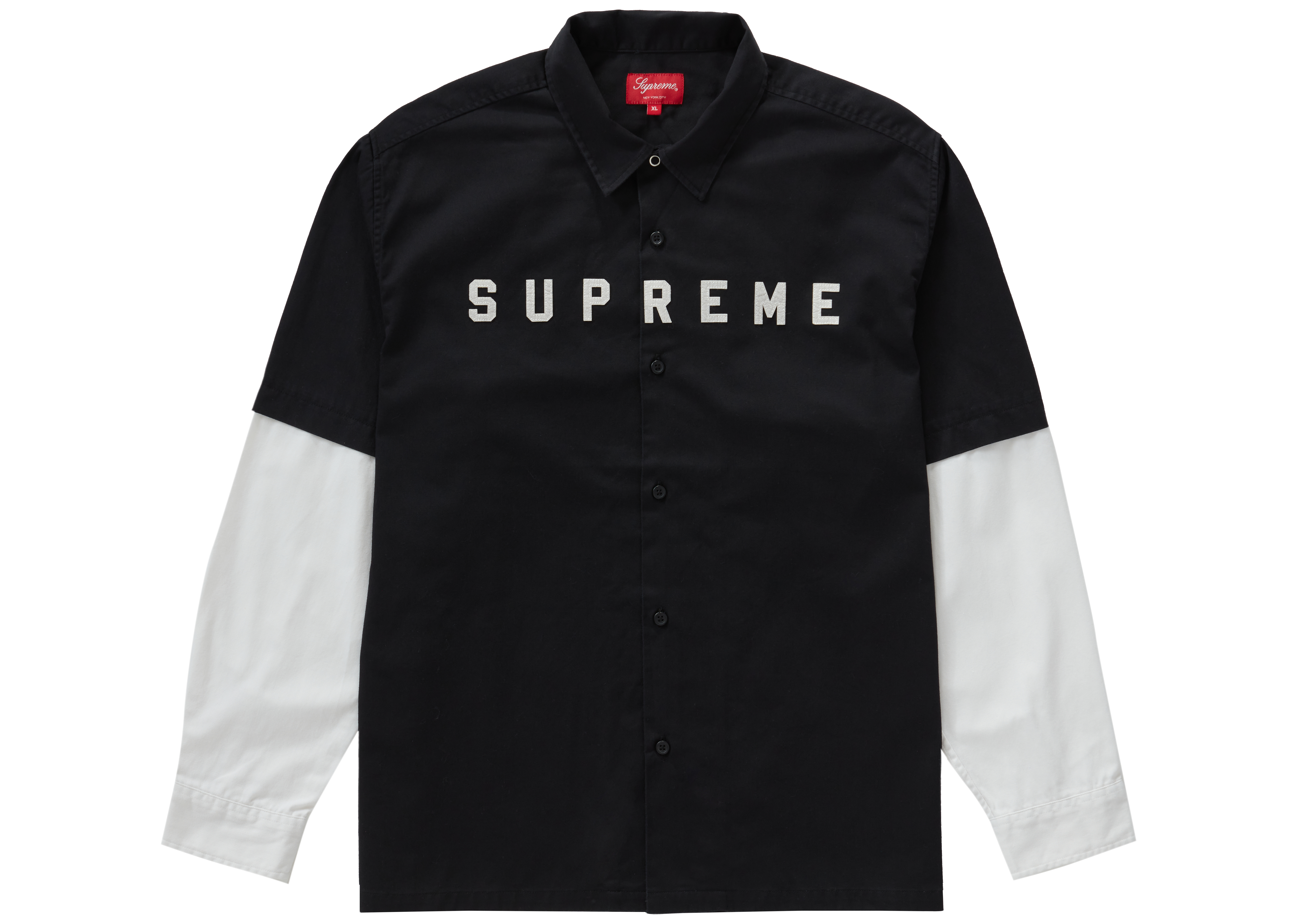 Supreme 2-Tone Work Shirt Black Men's - FW20 - US