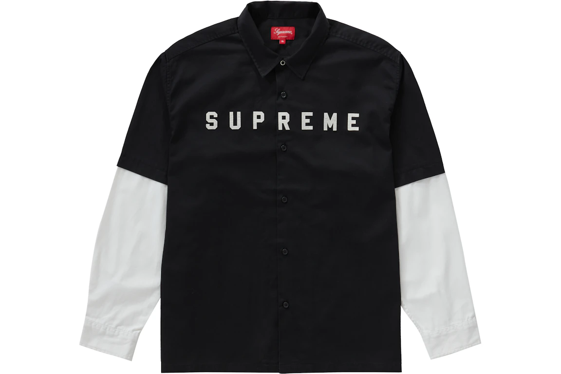 Supreme 2-Tone Work Shirt Black